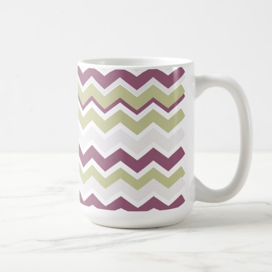 monogram Chevron Brick Koffiemok (Rechts)