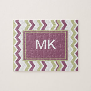 monogram Chevron Brick Legpuzzel