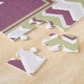 monogram Chevron Brick Legpuzzel (Zijkant)