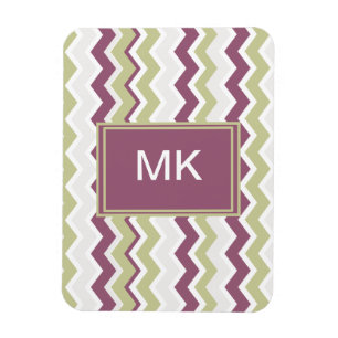 monogram Chevron Brick Magneet