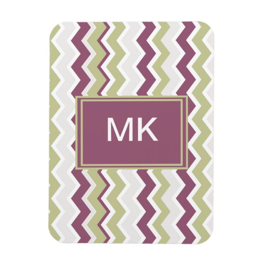monogram Chevron Brick Magneet (Verticaal)