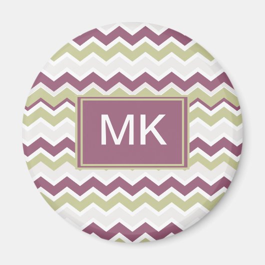 monogram Chevron Brick Magneet (Voorkant)