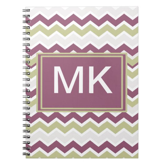 monogram Chevron Brick Notitieboek (Voorkant)
