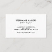 Monogram | Chevron Glitter | Gebeurtenisplanner Visitekaartje (Achterkant)