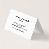 Monogram | Chevron Glitter | Gebeurtenisplanner Visitekaartjes (Achterkant)