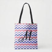 Monogram Chevron Pattern Draagtas (Voorkant)
