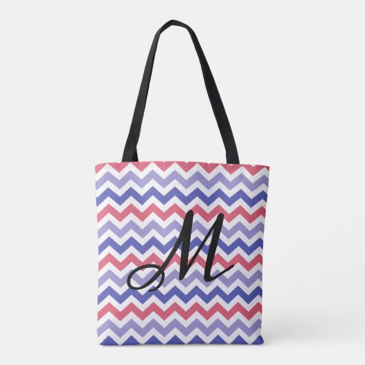 Monogram Chevron Pattern Draagtas (Achterkant)