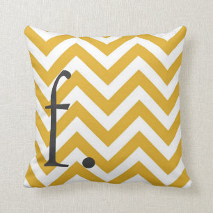 Monogram Chevron Pillow Kussen