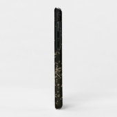 Monogram Chic Gold Confetti Case-Mate iPhone Case (Achterkant/links)