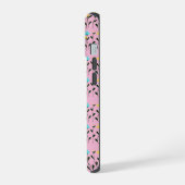 Monogram chic Gris Motif floral (Côté gauche)