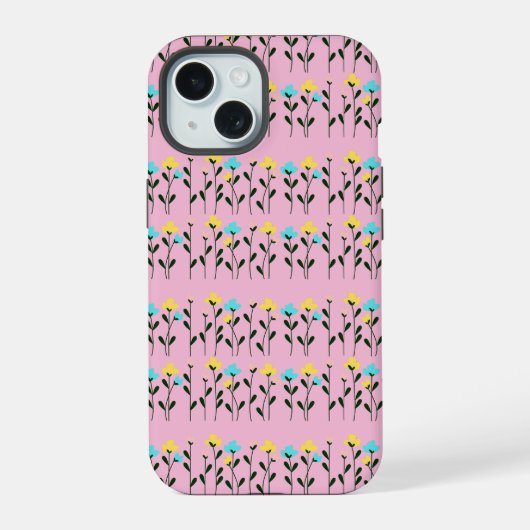 Monogram chic Gris Motif floral (Verso)