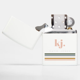 Monogram Chic Retro Stripes