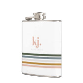 Monogram Chic Retro Stripes Heupfles (Links)