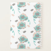 Monogram Chic Roos Floral Planner Design (Achterkant)
