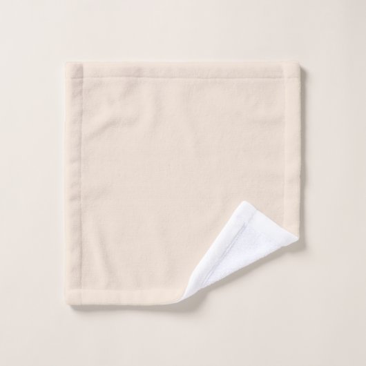 Monogram chique beige bad handdoek (Wasdoekje)