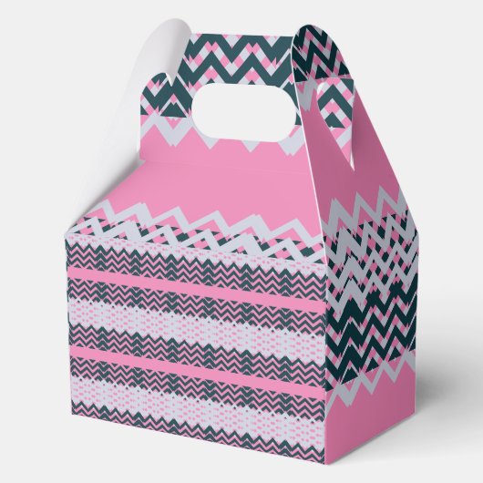 Monogram chique groovy bedankdoosjes (Voorkant)