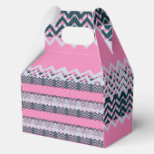 Monogram chique groovy bedankdoosjes (Achterkant)