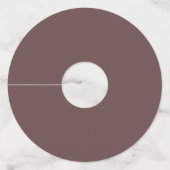 Monogram chocolade pruim en wit wijnglaslabel (Achterkant)