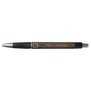 Monogram Chocoladeleder Pen