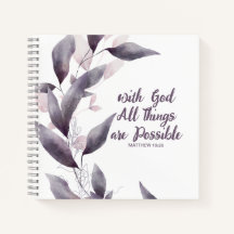 Monogram Christelijk Tijdschrift met Paarse Botani