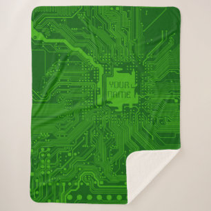 Monogram Circuit Board Technology Electronics Chip Sherpa Deken
