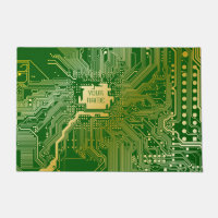 Monogram Circuit Motherboard Electronics Chip Tech