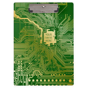 Monogram Circuit Motherboard Electronics Chip Tech Klembord
