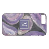 Monogram | Cirkel Regen Case-Mate iPhone Case (Achterkant (Horizontaal))