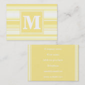 Monogram citroengele strepen visitekaartje (Voorkant / Achterkant)