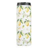 Monogram Citrus Citrus Fruit Botanische Patroon Thermosbeker (Achterkant)