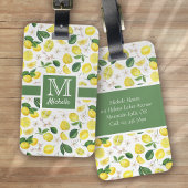 Monogram Citrus patroon Bagagelabel