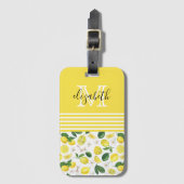 Monogram Citrus patroon Bagagelabel (Voorkant (verticaal))