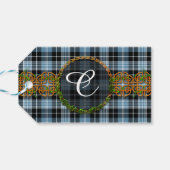 Monogram Clark Tartan Cadeaulabel (Achterkant Horizontaal)
