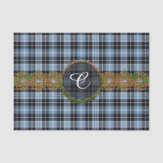 Monogram Clark Tartan Tissuepapier (Voorkant)