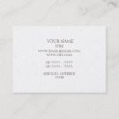 Monogram Classic Blue Sunflower Visitekaartje (Achterkant)