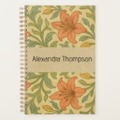 Monogram classic botanical Willam Kraft background Planner (Voorkant)