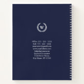Monogram Classic Elegant Business Spiral Notitiebo Notitieboek (Achterkant)