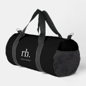 Monogram Classic Elegant Minimal Black en White Plunjezak (Rechterhoek)