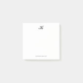 Monogram Classic Elegant Post-it Notes (Voorkant)