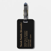 Monogram Classic Travel Wereldkaart Bagagelabel (Achterkant verticaal)