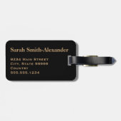 Monogram Classic Travel Wereldkaart Bagagelabel (Achterkant horizontaal)