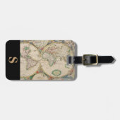 Monogram Classic Travel  Wereldkaart Bagagelabel (Voorkant horizontaal)