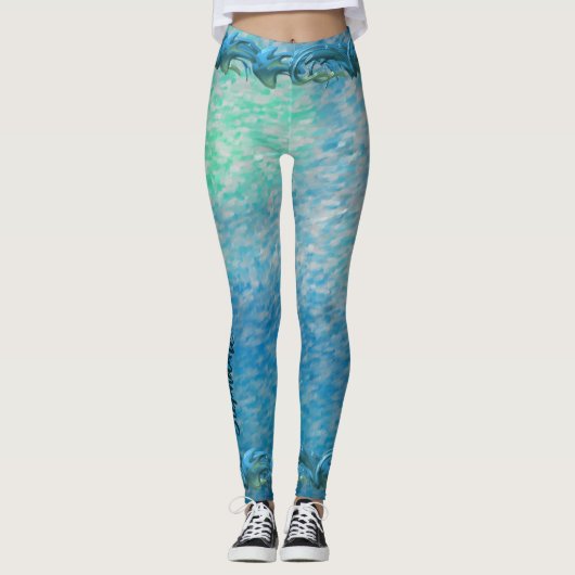 Monogram Cloudy Fog & Wave 0916 Leggings (Voorkant)