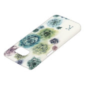 Monogram | Cluster Succulenten Case-Mate Samsung Galaxy Hoesje (Onderkant)