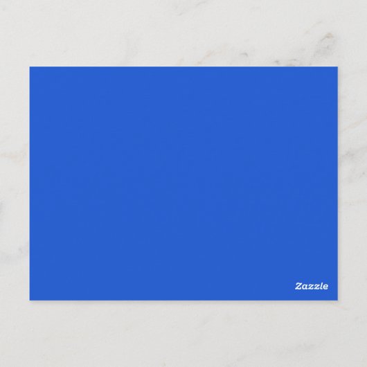 Monogram Cobalt and Fuchsia Damask Table Number Briefkaart (Achterkant)