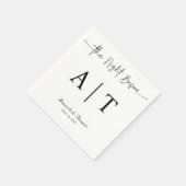 Monogram Cocktail Paper Napkin Servet (Hoek)