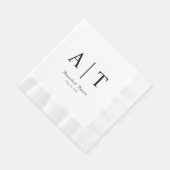 Monogram Cocktail Papier servet (Hoek)