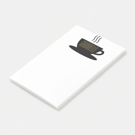 MONOGRAM COFFEE Post-it Notes (Schuin)