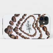  Monogram Coffeeholic-telefoontas! Case-Mate iPhone Case (Achterkant (horizontaal))
