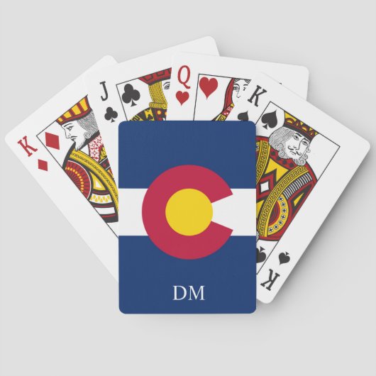 Monogram Colorado-staatsvlag Pokerkaarten (Achterkant)